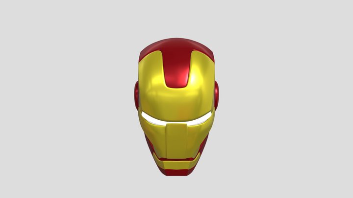 IronMan Helmet 3D Model
