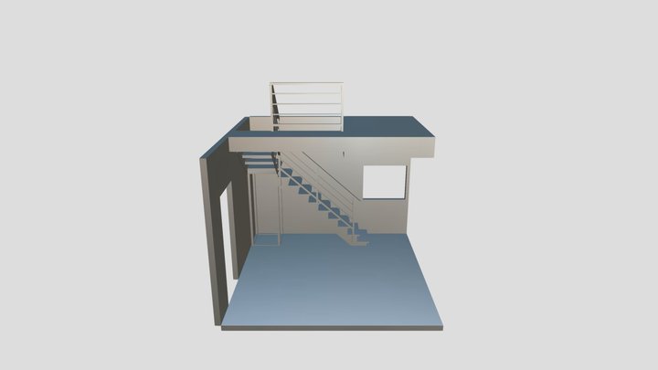 СН Сборка РП с перилами вар_ 2 3D Model