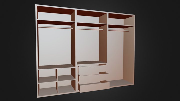 Cupboard Design Model 3D Model