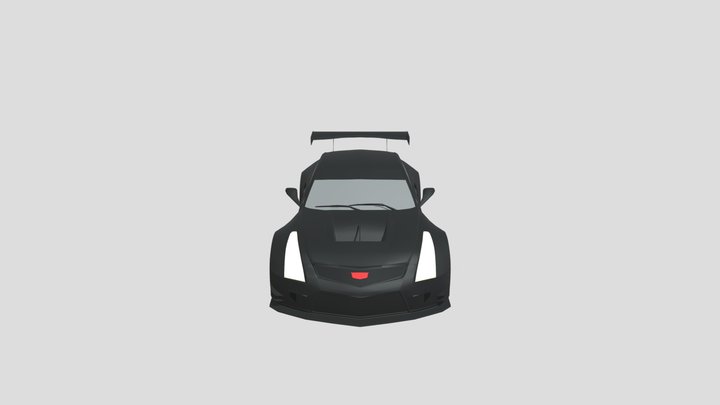 Cadillac ATS-V-R scale1-40 lowpoly for 3D-print