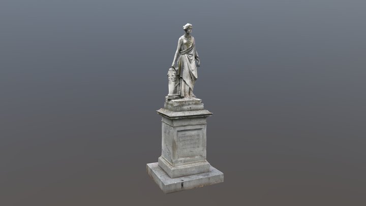 Statue. Medford Square in Alba (Italy) 3D Model