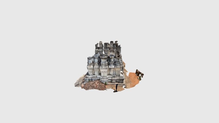 Jain temple top structure 3D Model
