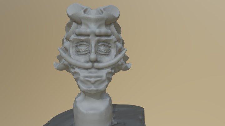 First SculptrVR Smooth Bust (no Wireframe) 3D Model