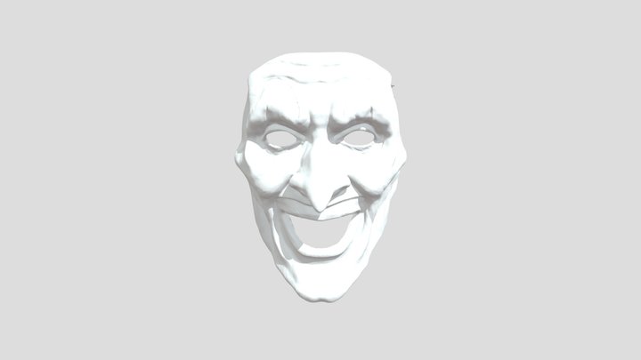 mask with all the holes (all the goals) 3D Model