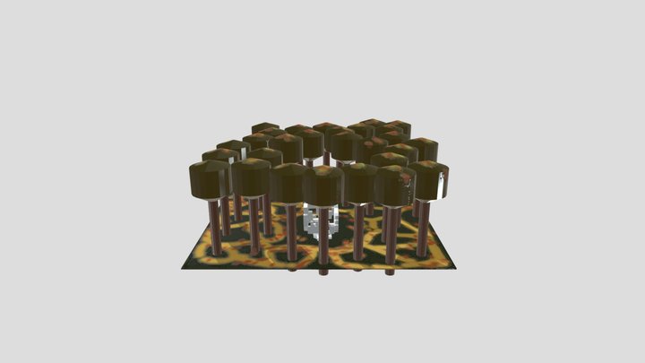 Old ruin's field 3D Model