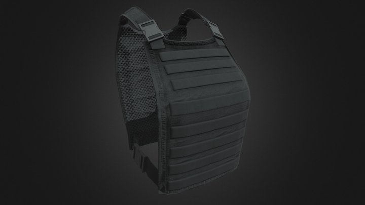 FO4 - Plate Carrier 3D Model