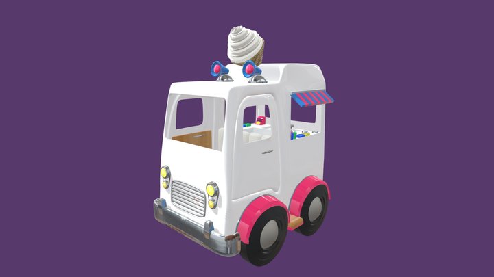 Ice Cream Truck 3D Model