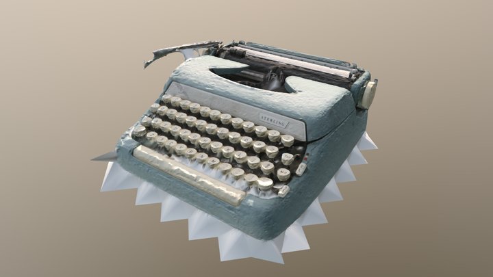 Typewriter 3D Model
