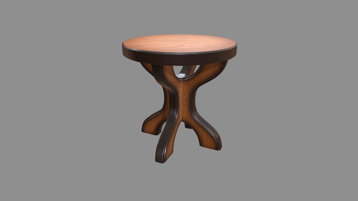 rownd stool 3D Model