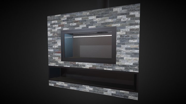 Interior Fireplace 3D Model