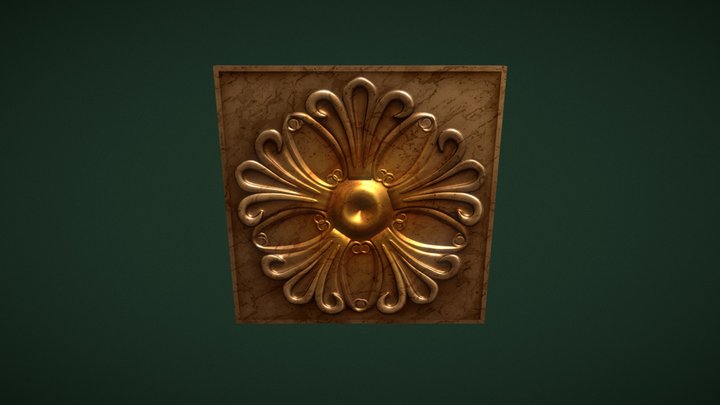 Marble Ornament 3D Model