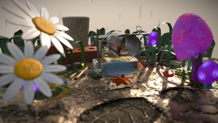 'The Little Things' Tin Can House Environment 3D Model