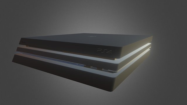 Playstation 4 Pro 3D Model