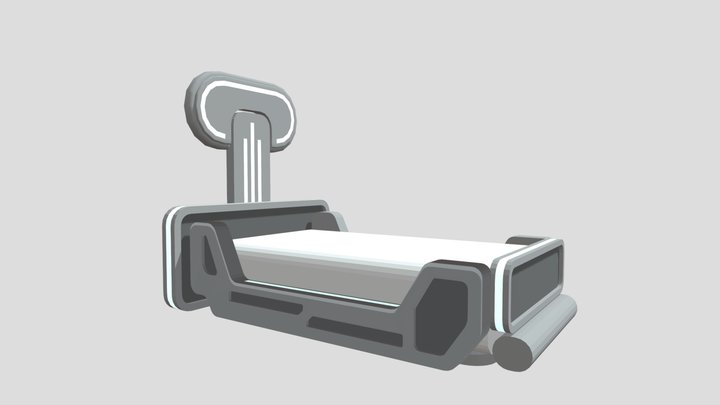 Sci- Fi Bed 3D Model