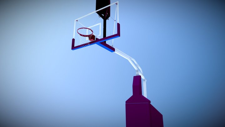 NBA Basketball Hoop 3D model