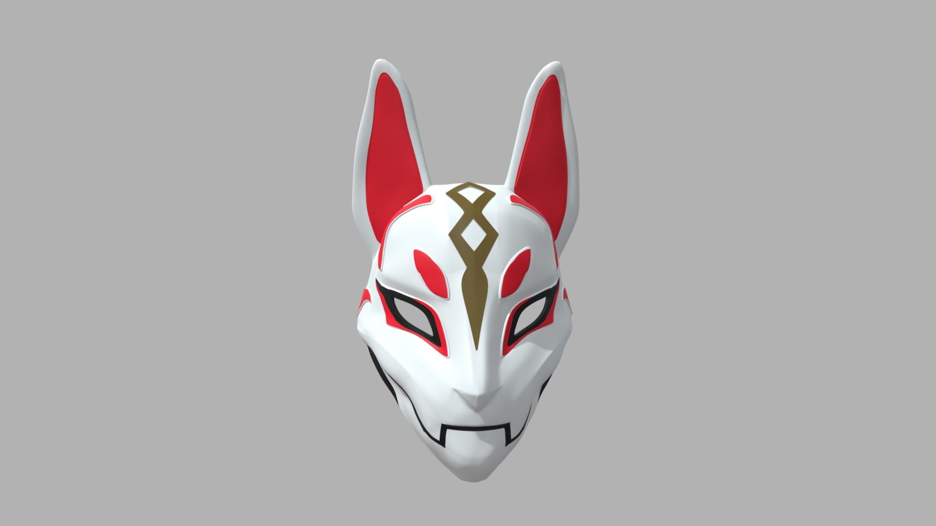 iiniim Máscara Completa Fox Drift Mask 3D Printed PVC Máscara con Borlas Campanas Hecha a Mano Disfraces Accesorios Halloween Cosplay Festival Fiesta Show Adultos Niños 