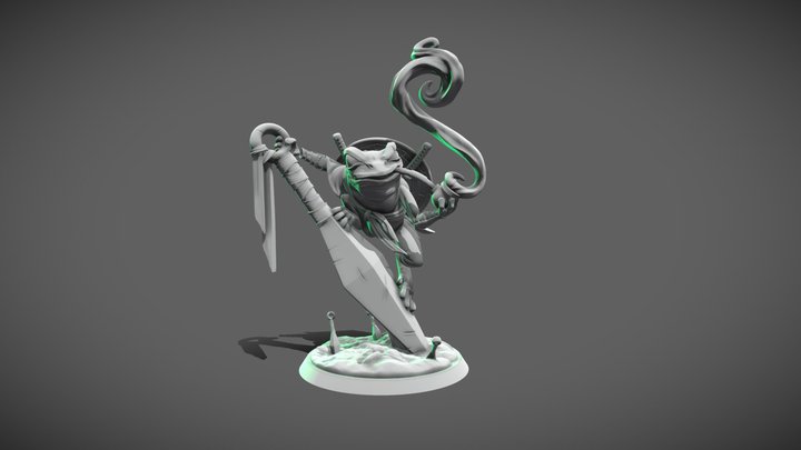 Ninja Frog ! 3D Model