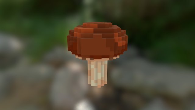 Brown Mushroom 3D Model