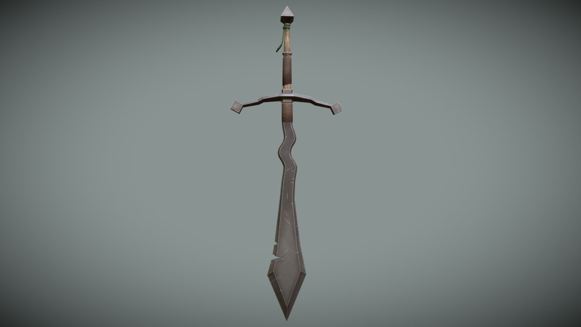 Stylized Two-handed Sword - 3D model by GHutch7734 [b9a1b23] - Sketchfab