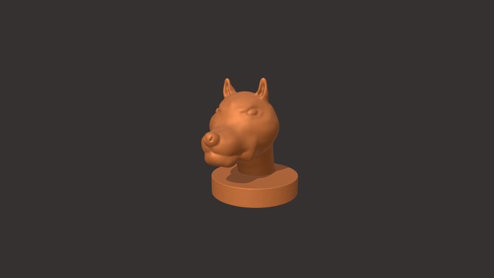 Dog - sculpted by 10 years old Bartek 3D Model