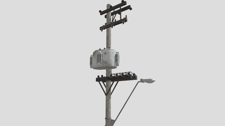 Power Pole 3D game asset 3D Model