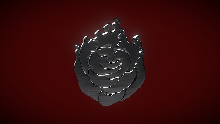 Rwby, Rose emblem 3D Model