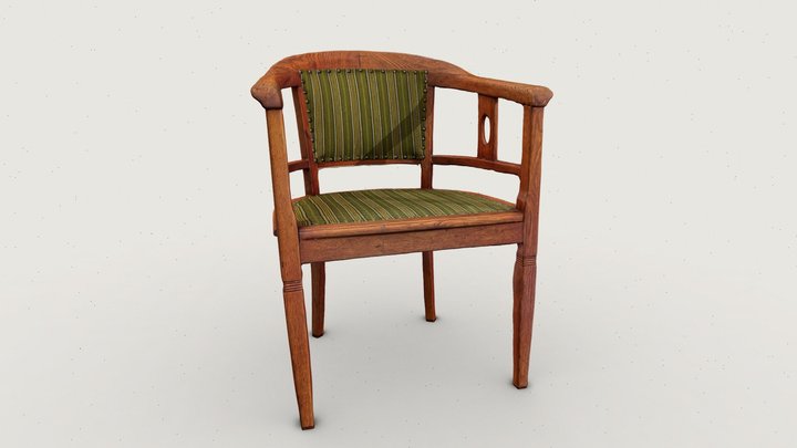 Antique Chair Scan 3D Model