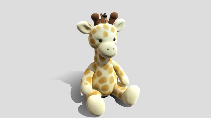 Giraffe doll 3D Model