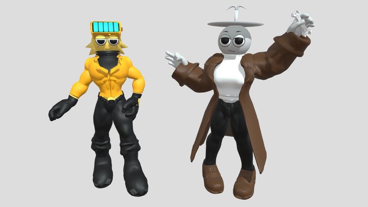 Garnold and Clukr 3D Model