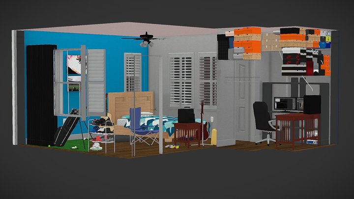 B's Room 3D Model