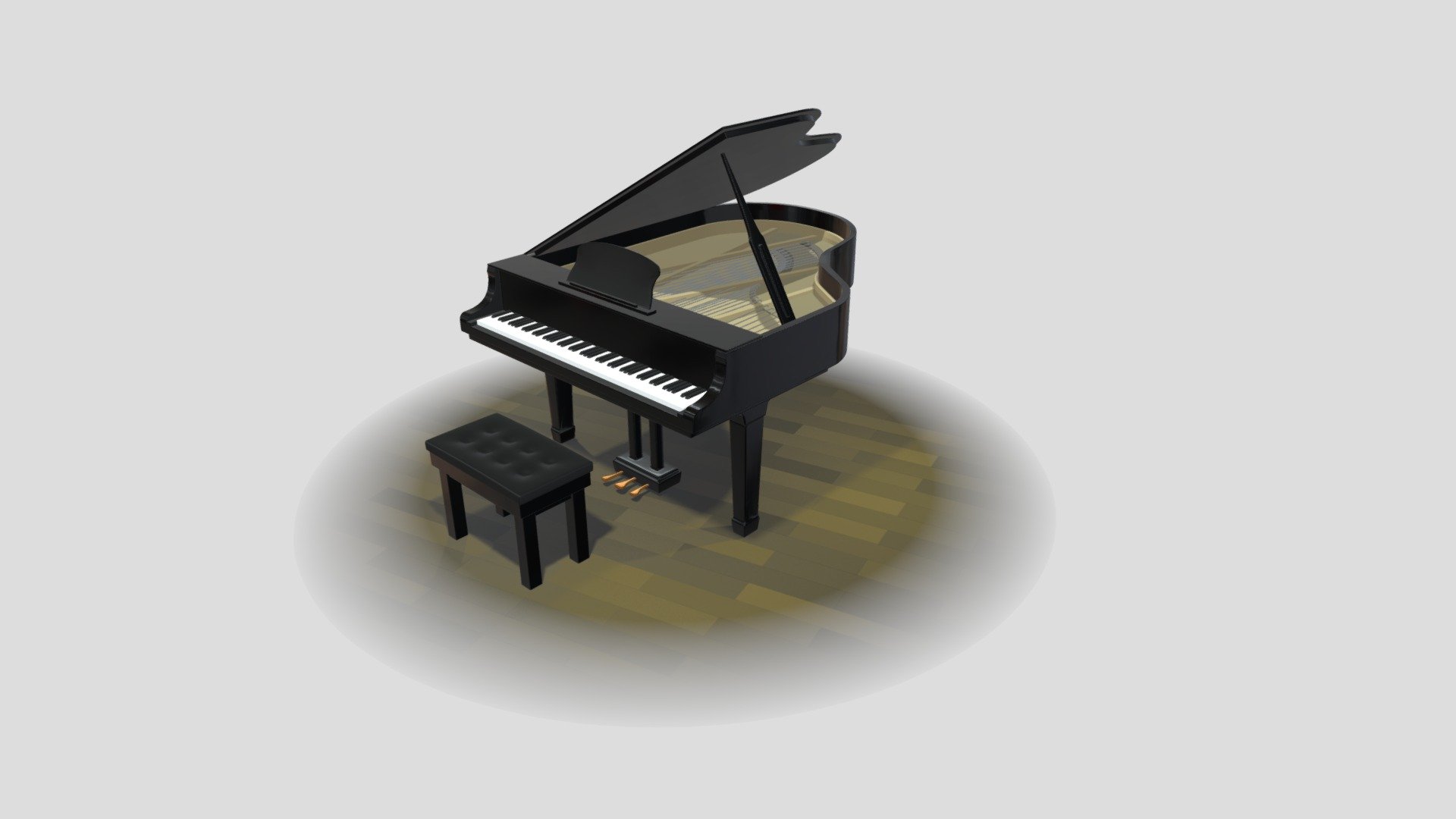 Grand Piano - 3D Model By Arodriqs [b9a7ce7] - Sketchfab