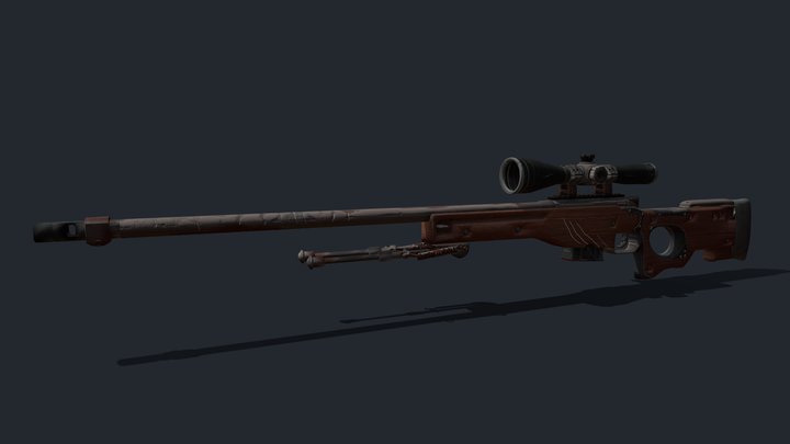 AWP | Huntress 3D Model