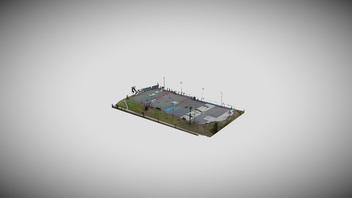 Albany New York - Washington Park Skate park 3D Model
