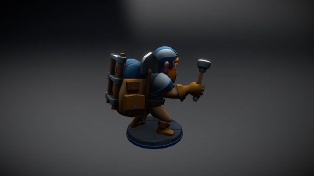 Hero Miner 3D Model