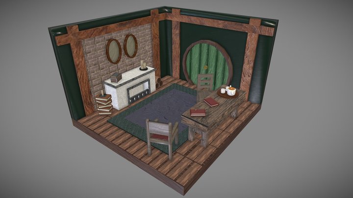 Primeiro Diorama 3D Model