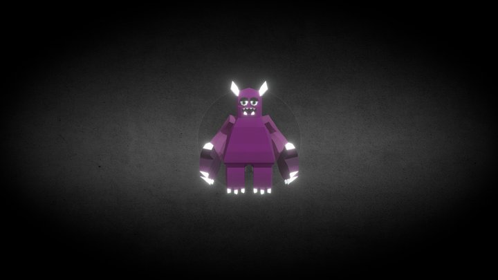 LOW POLY MONSTER 3D Model