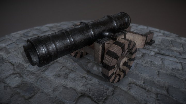 Cannon PBR 3D Model