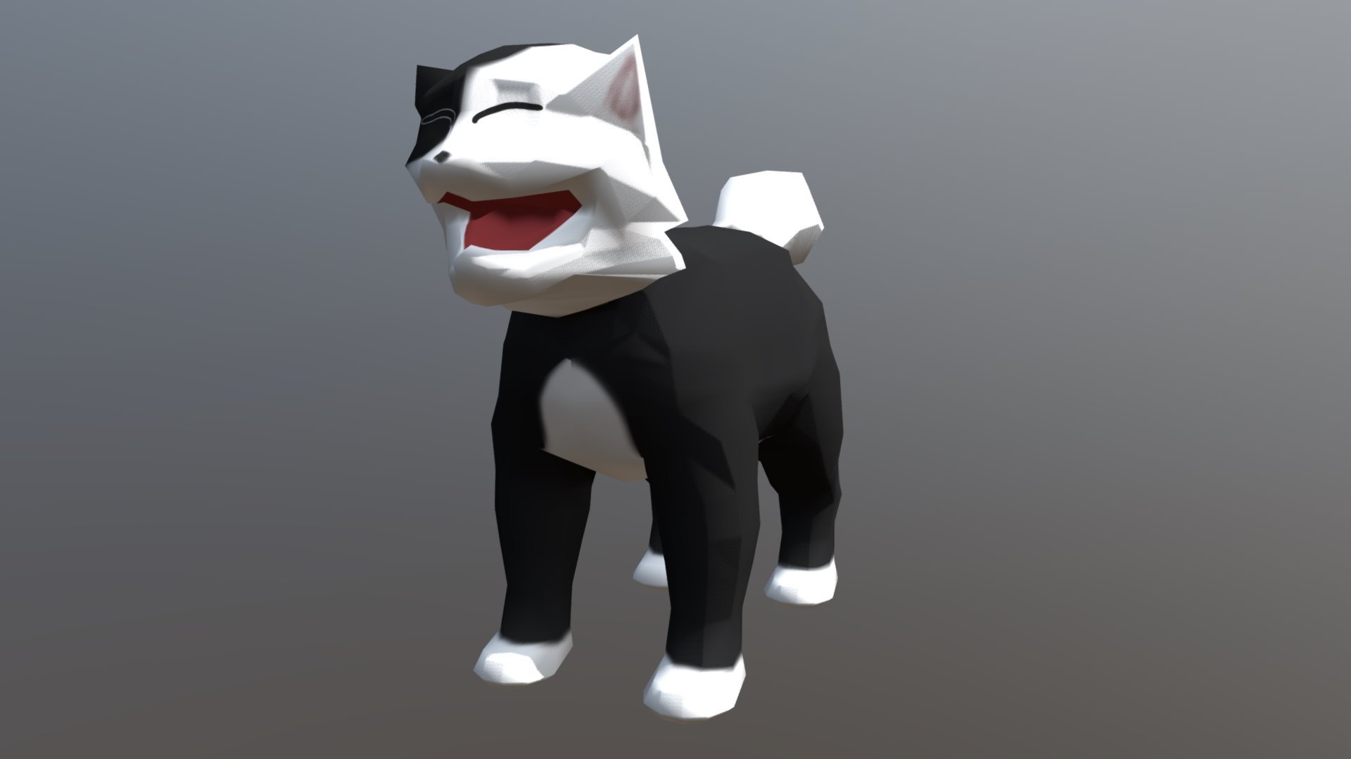 Low Poly Kitten