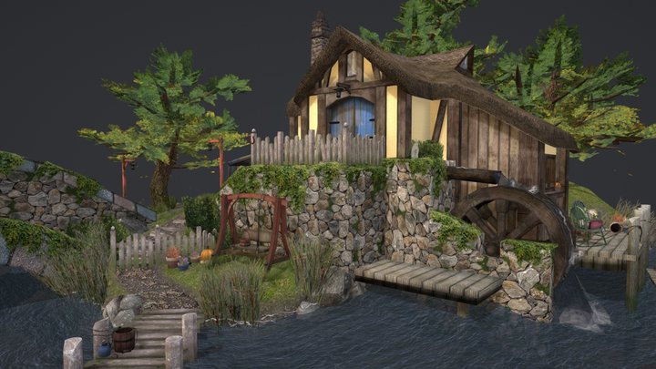 DAE Diorama - Grandma's House 3D Model