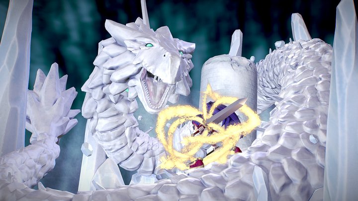 Musashi VS. Crest Guardian, Frost Dragon 3D Model