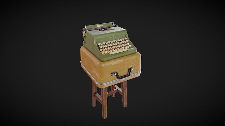 Typewriter 3D Model