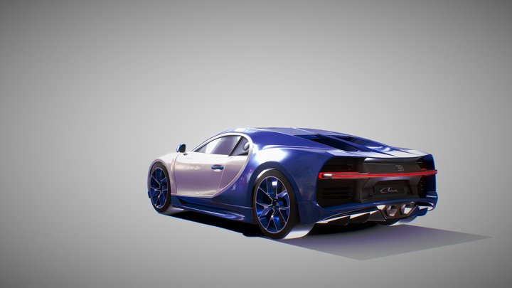 Bugatti Chiron 2016 3D Model