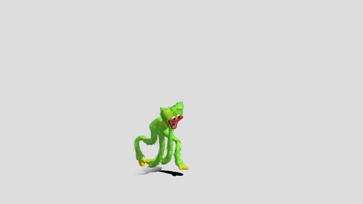 project_playtime_phase_2_huggy_wuggy green 3D Model