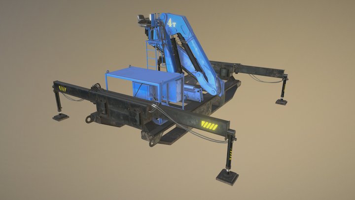Pipe-laying Machine 3D Model