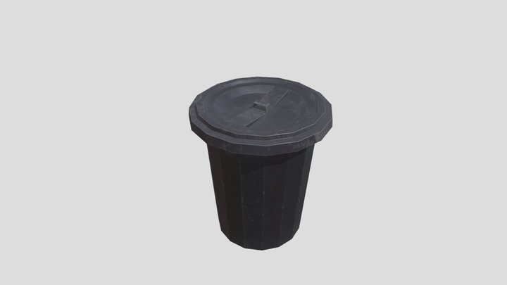 Rubbish Bin Low poly