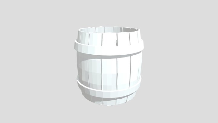 Barril practica blender 3D Model