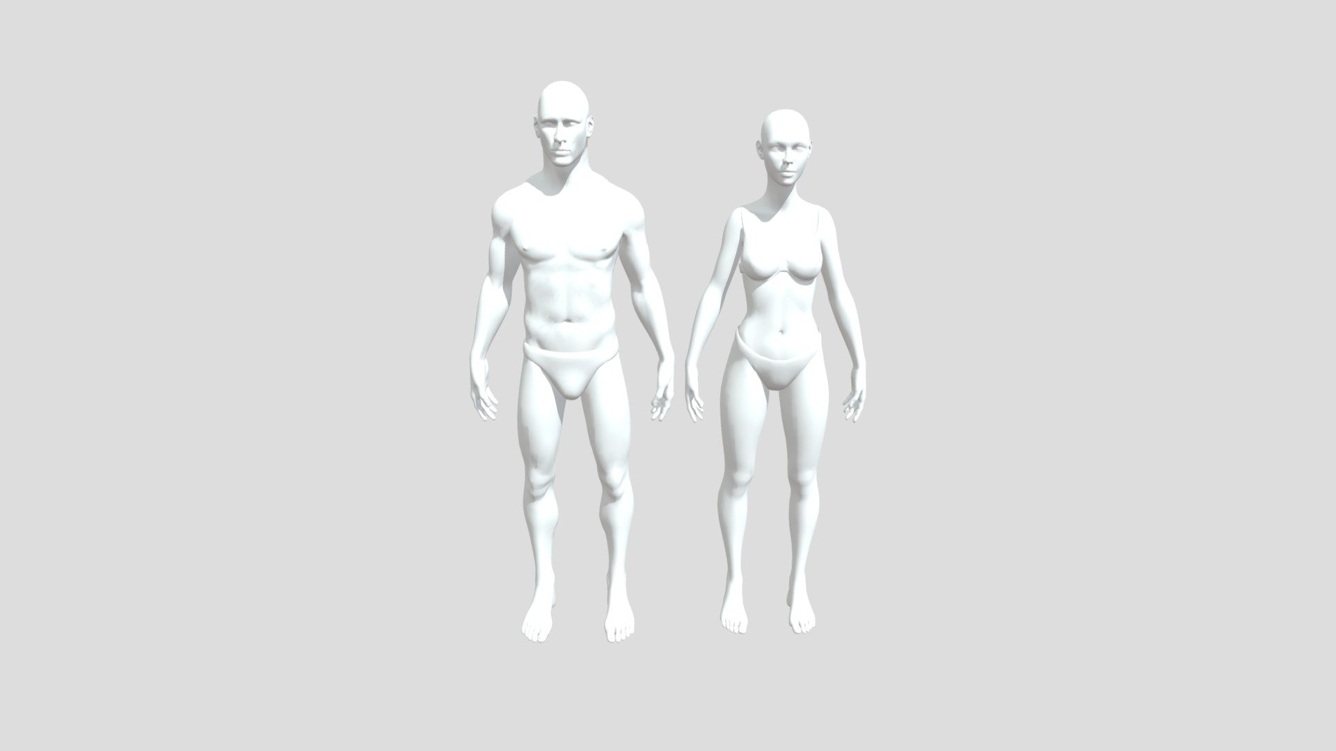 Man and  Woman 3D Model