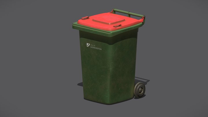 AustralianGarbageBin 3D Model