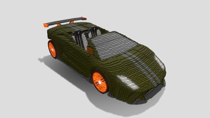 gallardo olive geen 3D Model