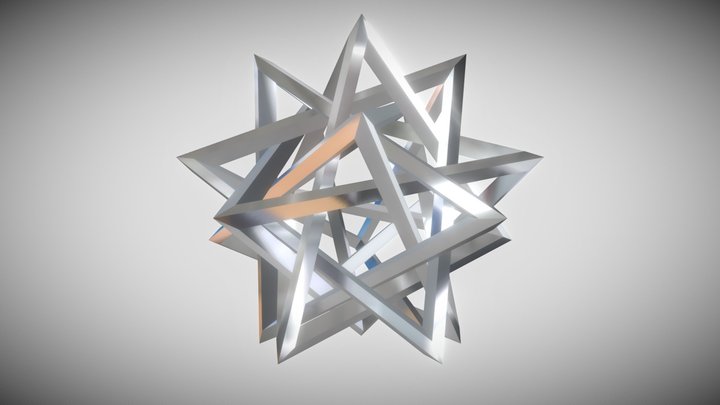 Compound of five tetrahedra 3D Model